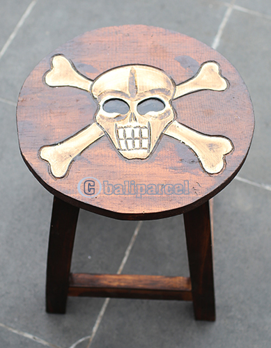 Stool, Handmade From Albesia Wood