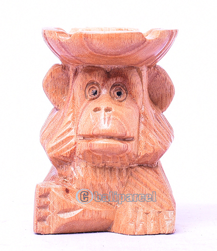 Wooden Astray Monkey, Hand Made From Hibiscus Wood