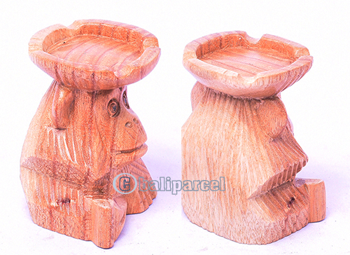 Wooden Astray Monkey, Hand Made From Hibiscus Wood