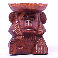 Wooden Astray Monkey, Hand Made From Hibiscus Wood