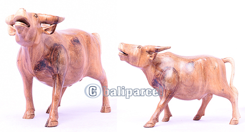Wooden Buffalo, Hand Made From Hibiscus Wood