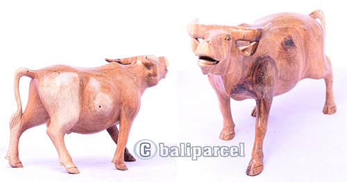 Wooden Buffalo, Hand Made From Hibiscus Wood