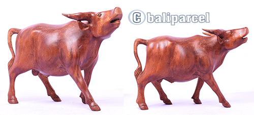 Wooden Buffalo, Hand Made From Hibiscus Wood