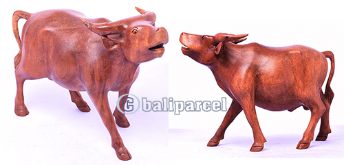 Wooden Buffalo, Hand Made From Hibiscus Wood