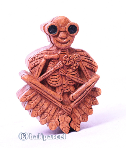 Wooden Box With Primitiv Shape, Hand Made From Suar Wood