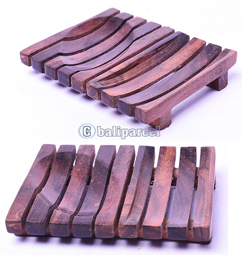 Wooden Soap Dish, Hand Carved From Sono Wood 
