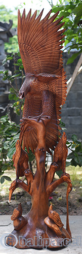 Wooden Eagle Handmade From Suar Wood