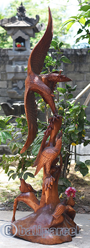 Wooden Eagle Handmade From Suar Wood