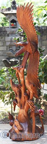Wooden Eagle Handmade From Suar Wood