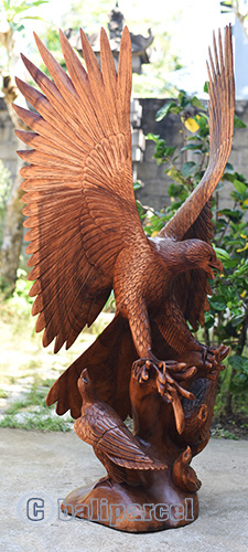 Wooden Eagle Handmade From Suar Wood