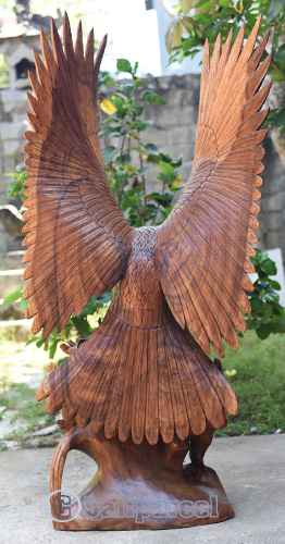 Wooden Eagle Handmade From Suar Wood