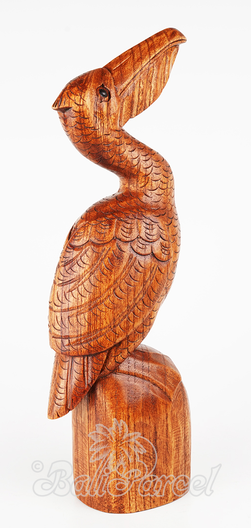 Wooden Bird, Handmade From Hibiscus Wood