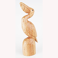 Wooden Bird, Handmade From Hibiscus Wood