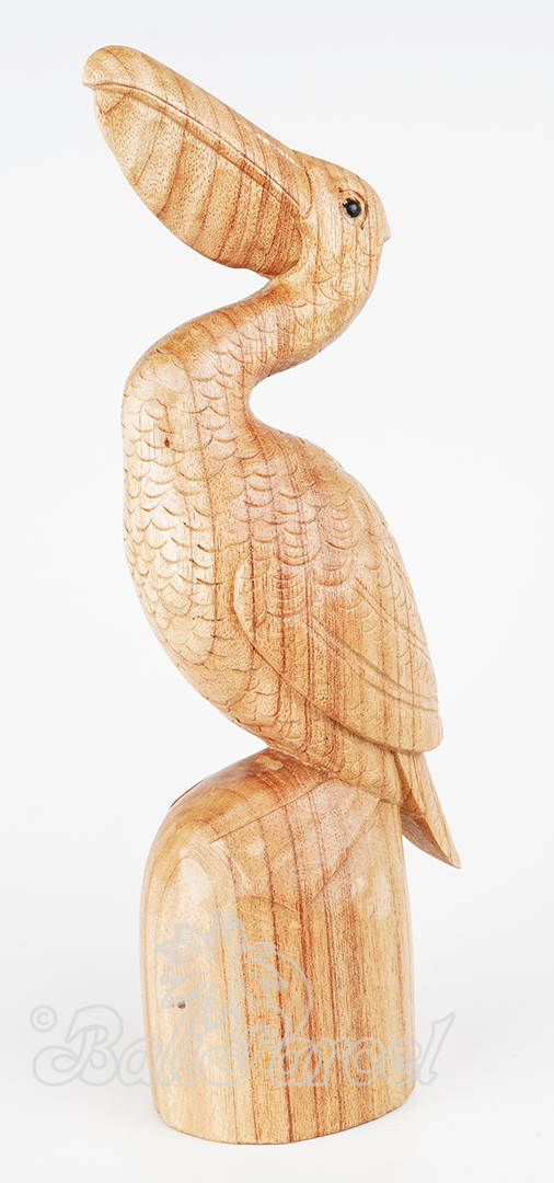 Wooden Bird, Handmade From Hibiscus Wood