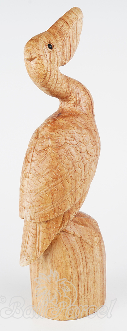 Wooden Bird, Handmade From Hibiscus Wood