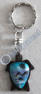 Airbrushed Keychains, Made From Wood
