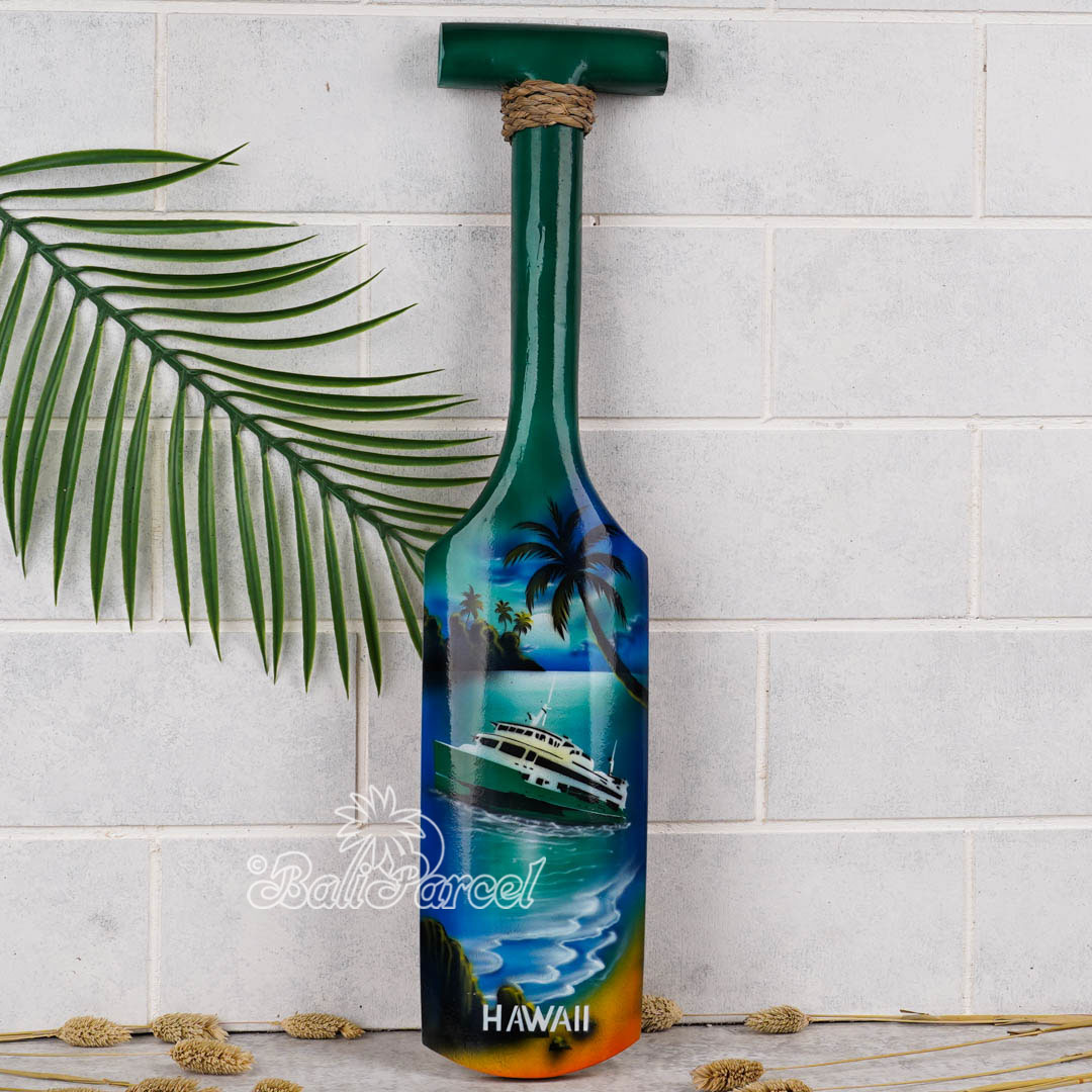 Wooden Paddle Airbrush, Handmade From Pinus Wood