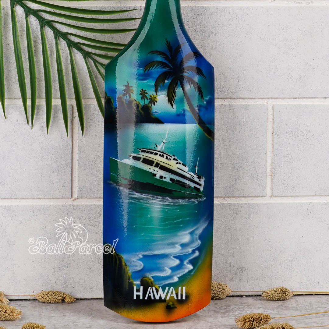 Wooden Paddle Airbrush, Handmade From Pinus Wood