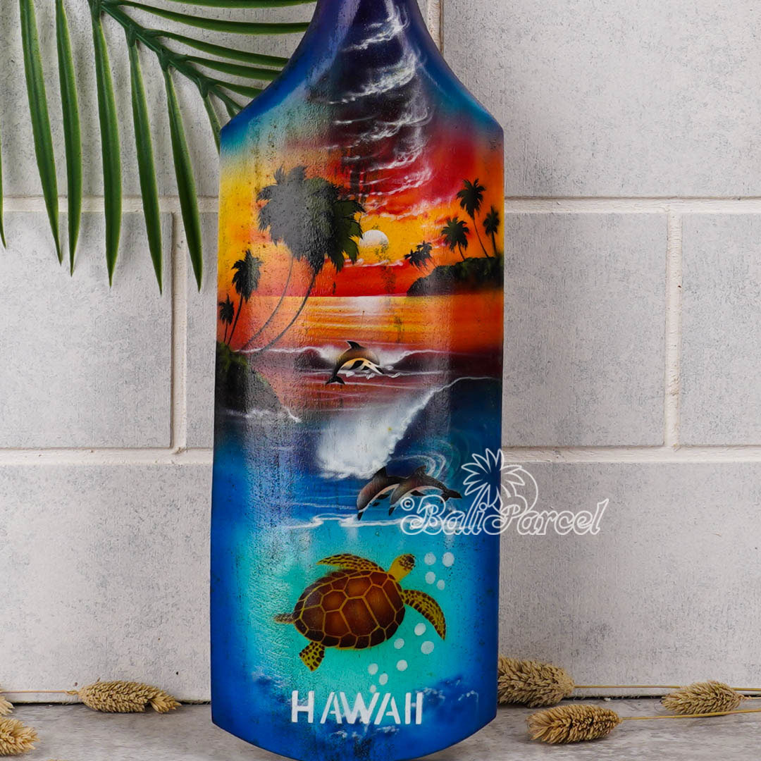 Wooden Paddle Airbrush, Handmade From Pinus Wood