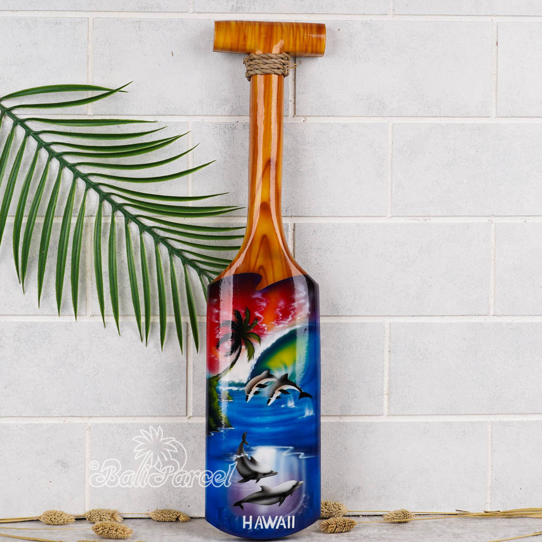 Wooden Paddle Airbrush, Handmade From Pinus Wood
