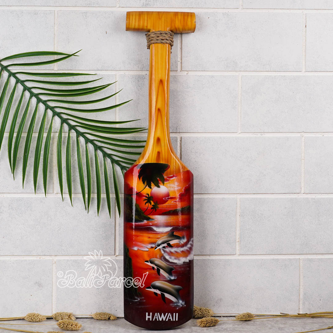 Wooden Paddle Airbrush, Handmade From Pinus Wood