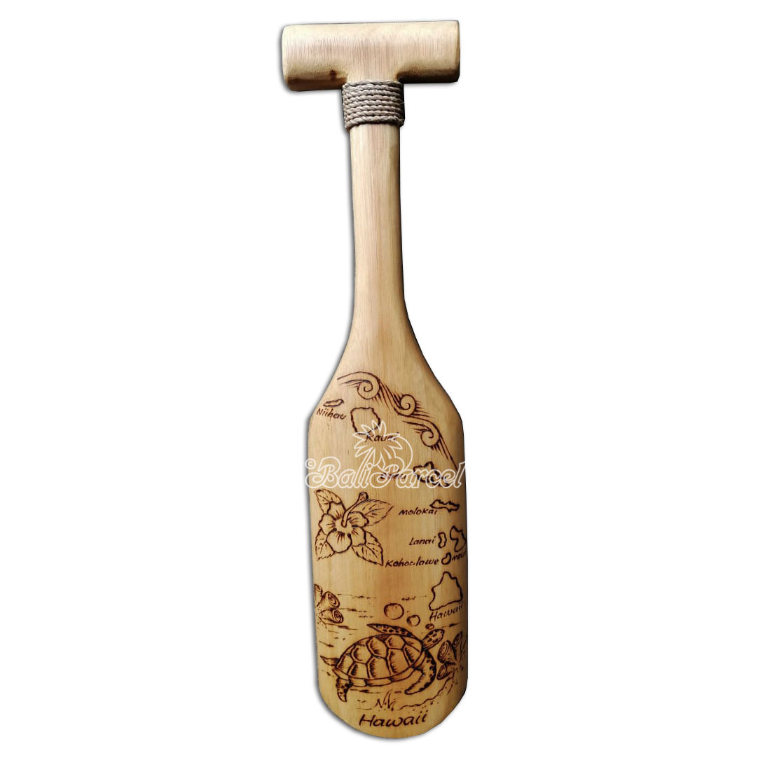 Wooden Paddle Burning, Handmade From Pinus Wood