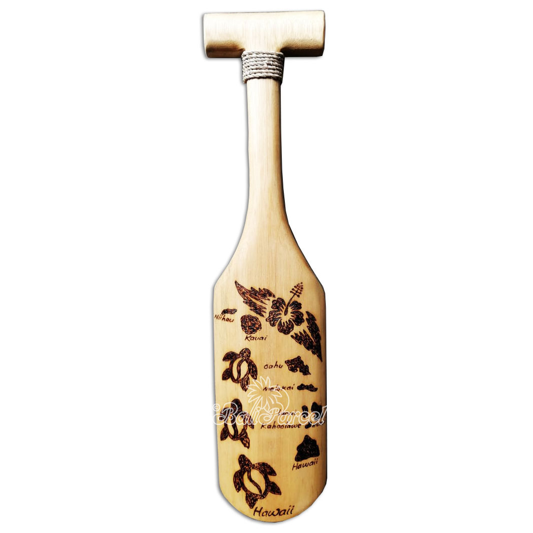 Wooden Paddle Burning, Handmade From Pinus Wood
