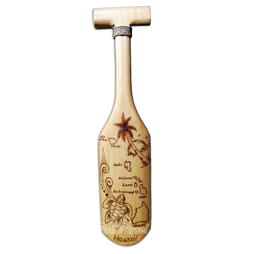 Wooden Paddle Burning, Handmade From Pinus Wood