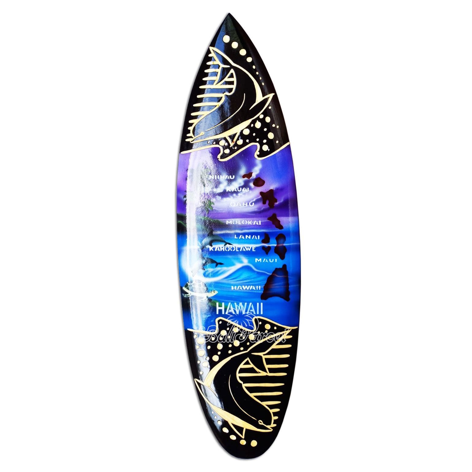 Wooden Surfboard And Carving Combination, Handcarved From Pinus Wood