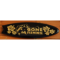 Wooden Surfboard Carving,  Handcarved From Pinus Wood