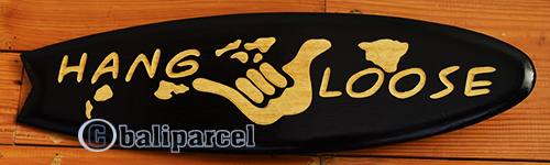 Wooden Surfboard Carving,  Handcarved From Pinus Wood