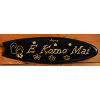 Wooden Surfboard Carving,  Handcarved From Pinus Wood