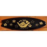 Wooden Surfboard Carving,  Handcarved From Pinus Wood 