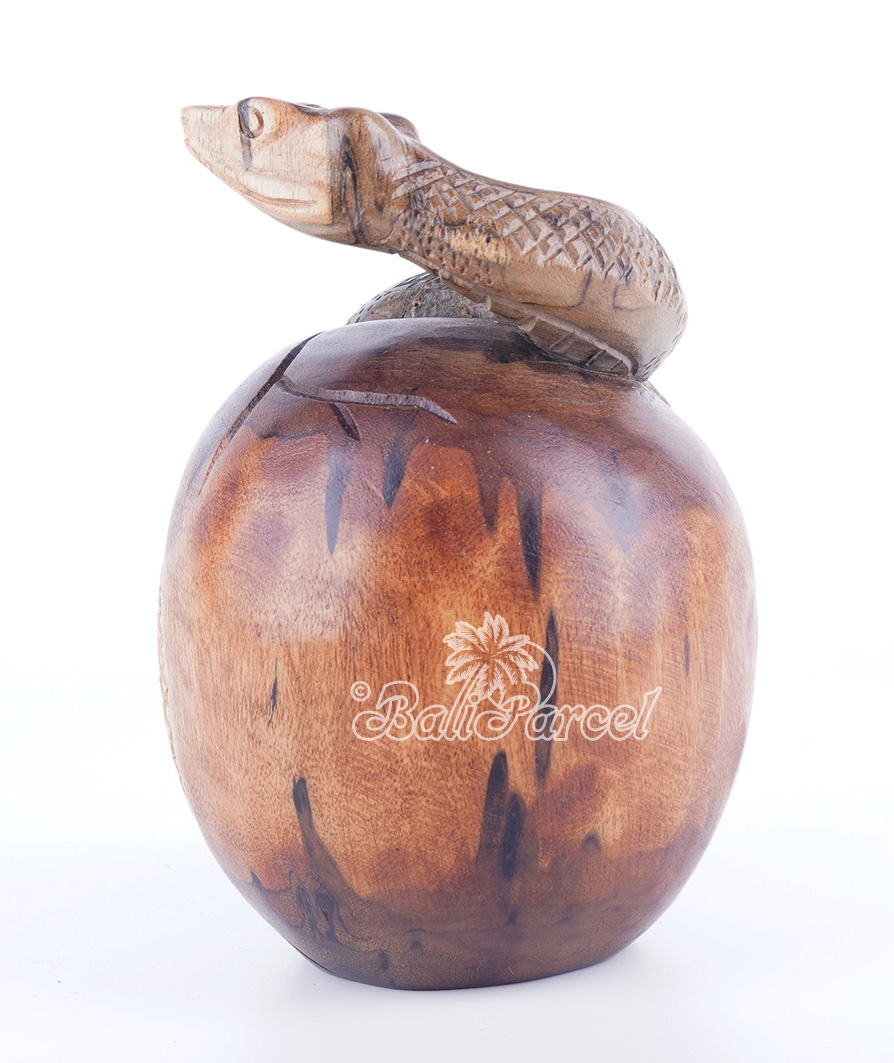 Wooden Snake, Hand Carved From Waru Wood