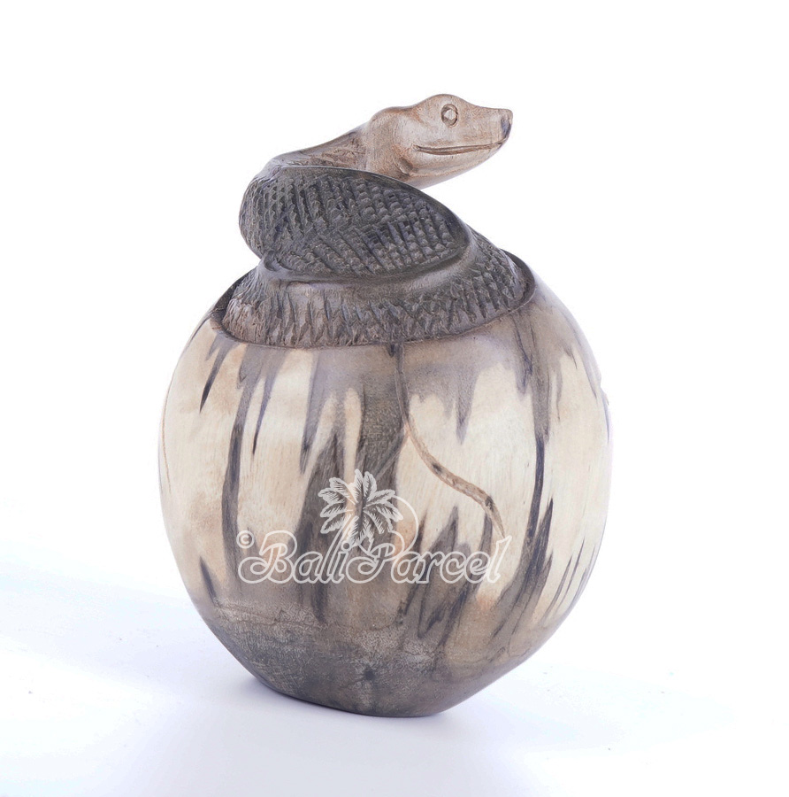 Wooden Snake, Hand Carved From Waru Wood