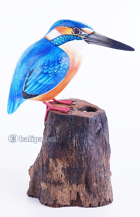 Wooden Toucan Bird With Painted, Handmade From Albesia Wood