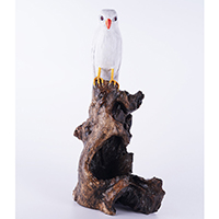 Wooden Bird With Painted, Handmade From Albesia Wood