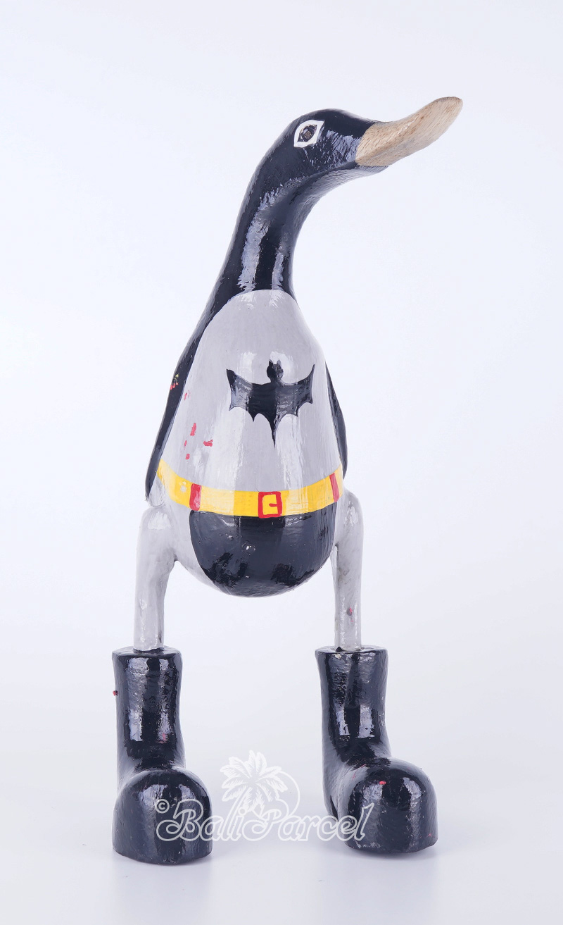Wooden Duck With Painted, Handmade From Albesia Wood