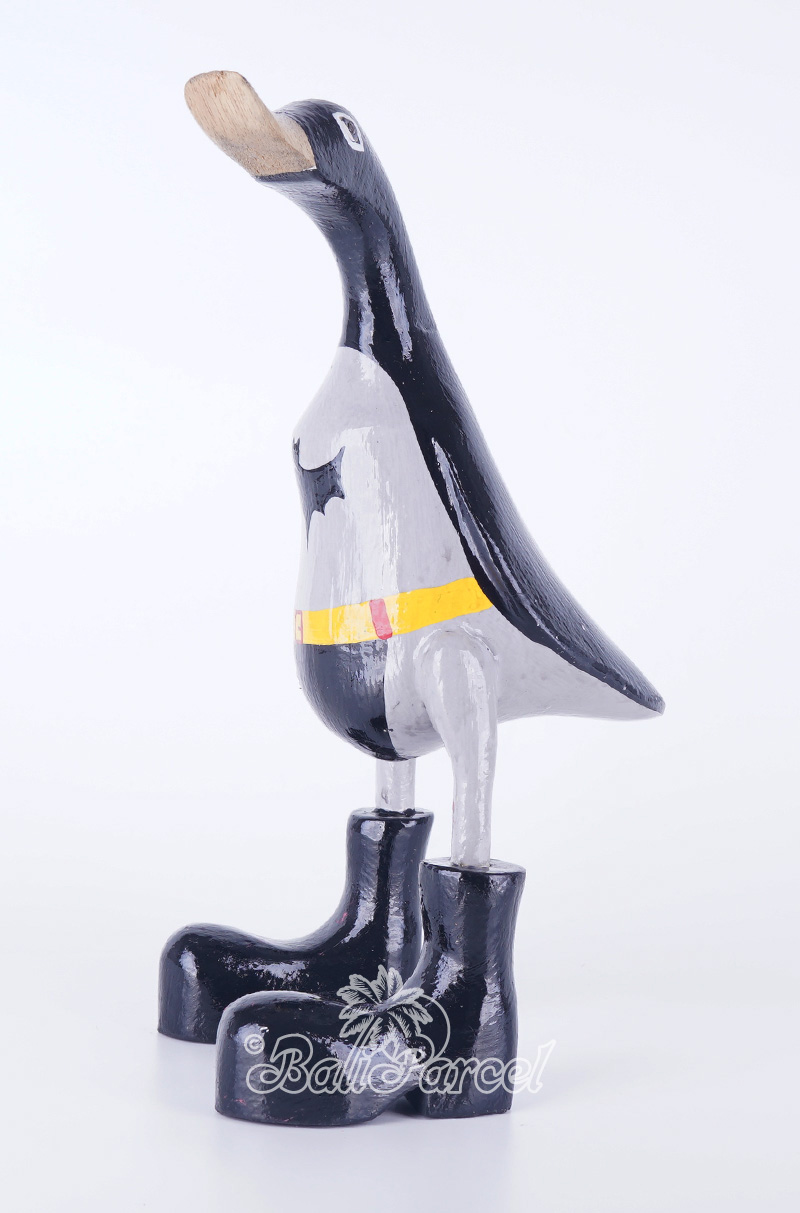 Wooden Duck With Painted, Handmade From Albesia Wood