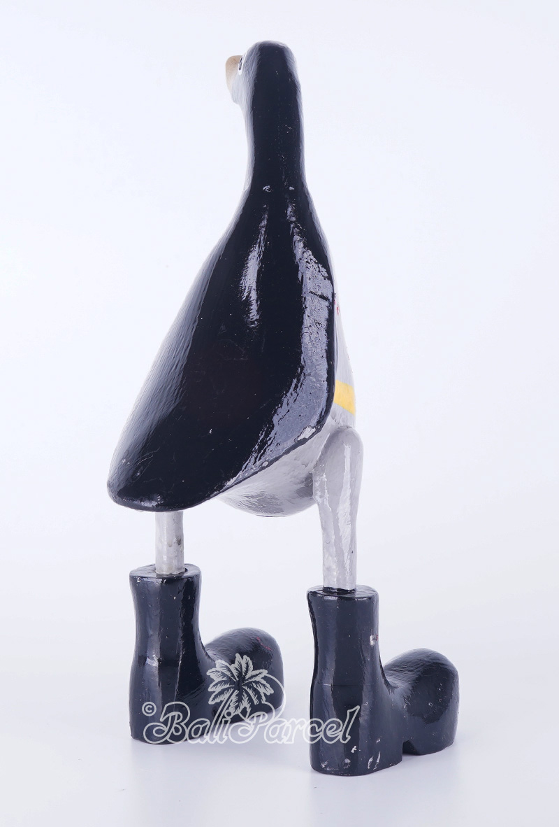 Wooden Duck With Painted, Handmade From Albesia Wood