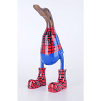 Wooden Duck With Painted, Handmade From Albesia Wood