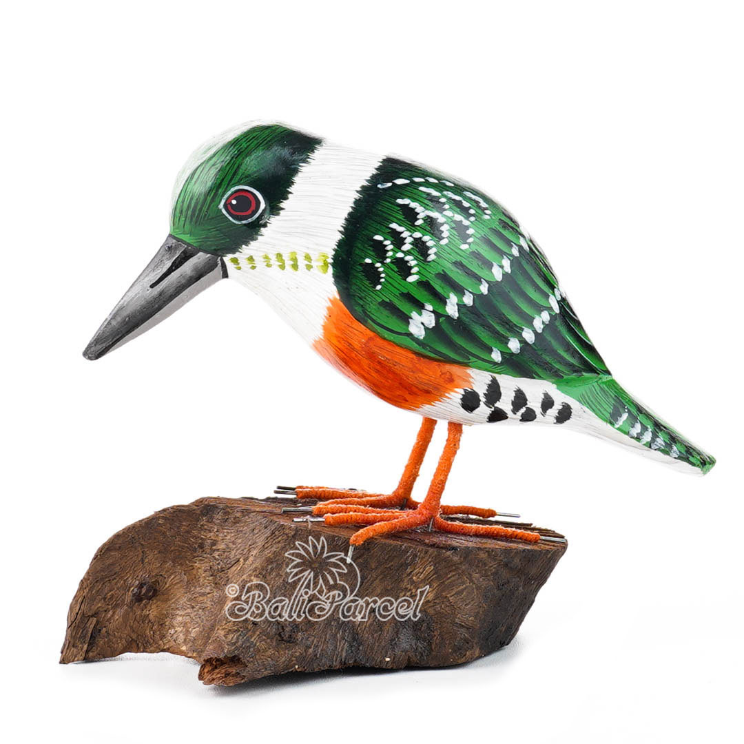 Wooden Toucan Bird With Painted, Handmade From Albesia Wood