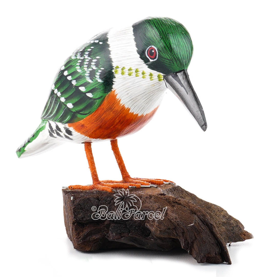 Wooden Toucan Bird With Painted, Handmade From Albesia Wood