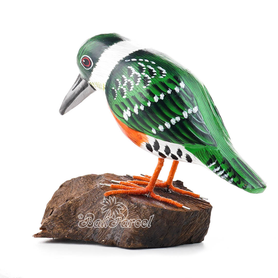Wooden Toucan Bird With Painted, Handmade From Albesia Wood