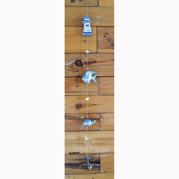 Wooden Fish/ Turtle/ Lighthouse Wall Hanger, Handmade From Albesia Wood