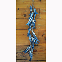Wooden Fish Hanging, Handmade From Albesia Wood