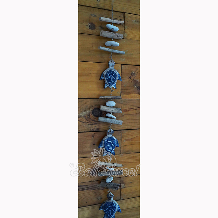 Wooden Wall Hanging Turtle, Handmade From Albesia Wood