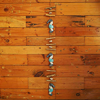 Wooden Wall Hanging Sea Horse, Handmade From Albesia Wood