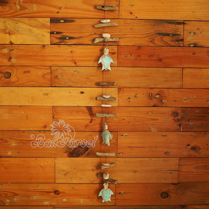 Wooden Wall Hanging Turtle, Handmade From Albesia Wood
