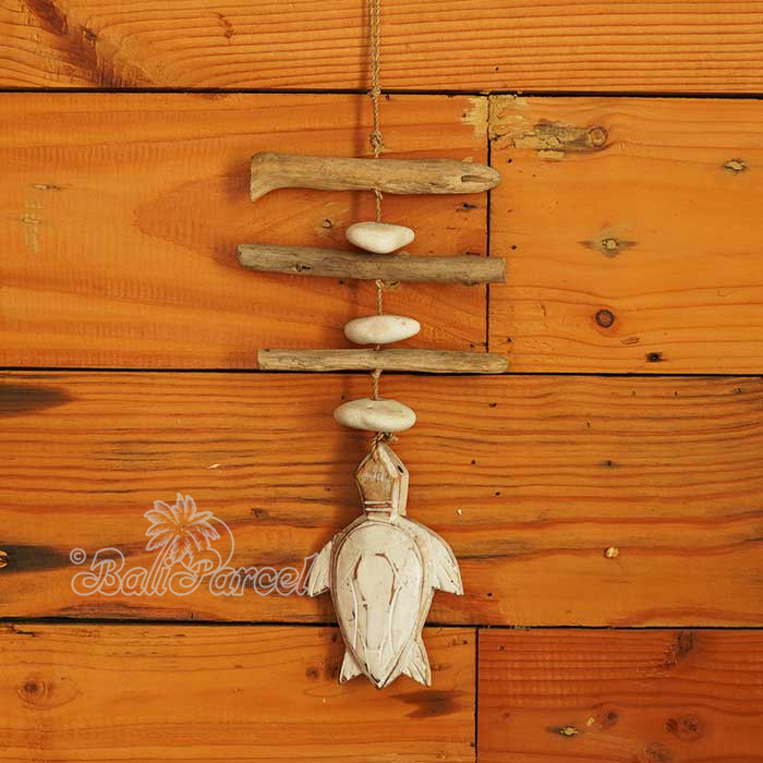 Wooden Wall Hanging Turtle, Handmade From Albesia Wood